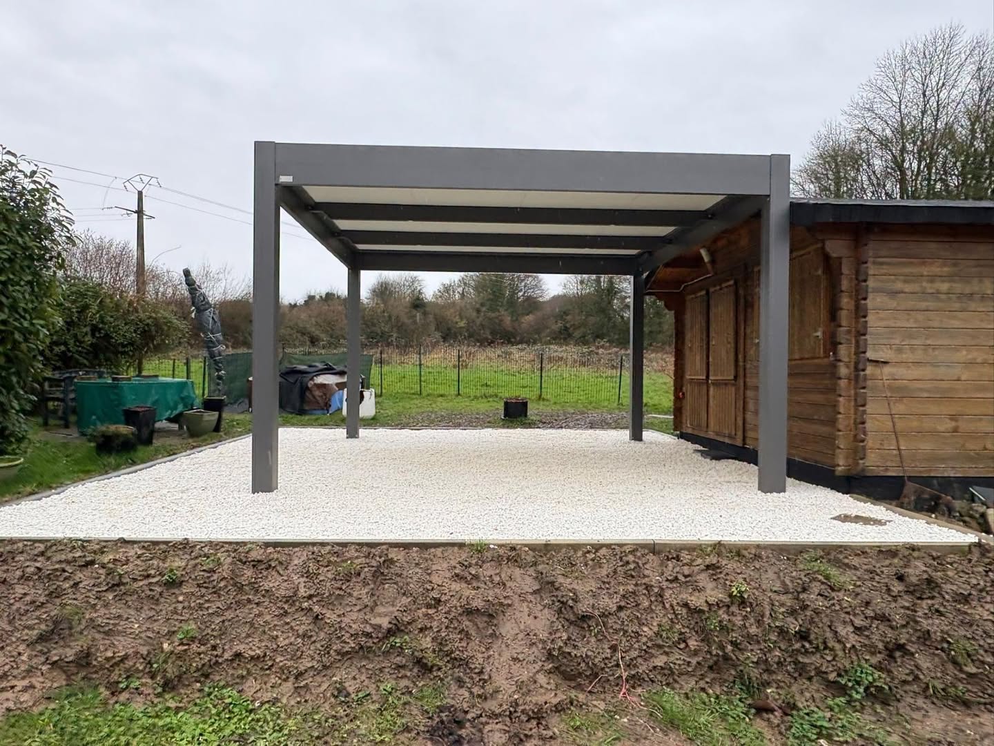 Structure de terrasse couverte