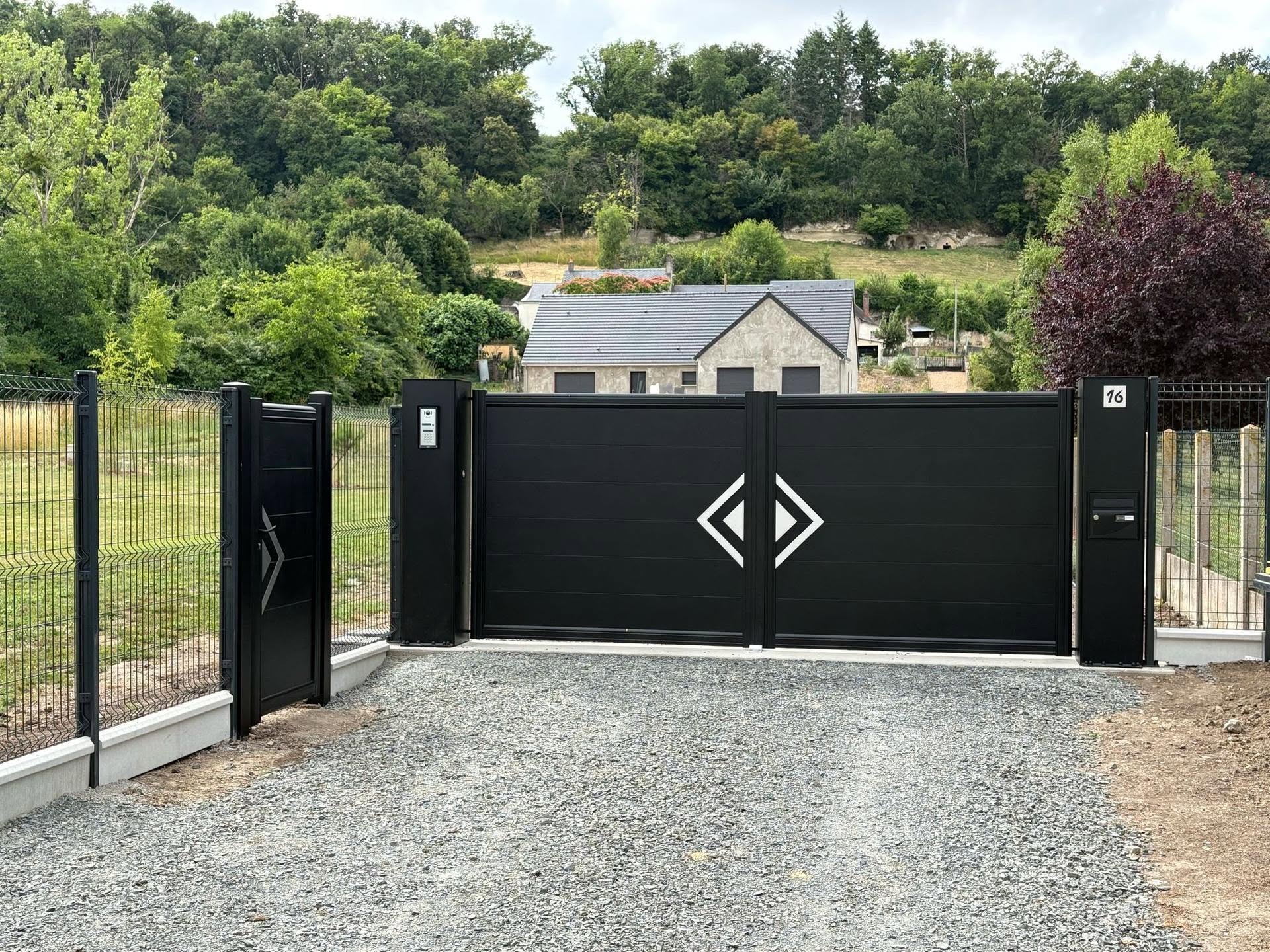 Portail et portillon anthracite