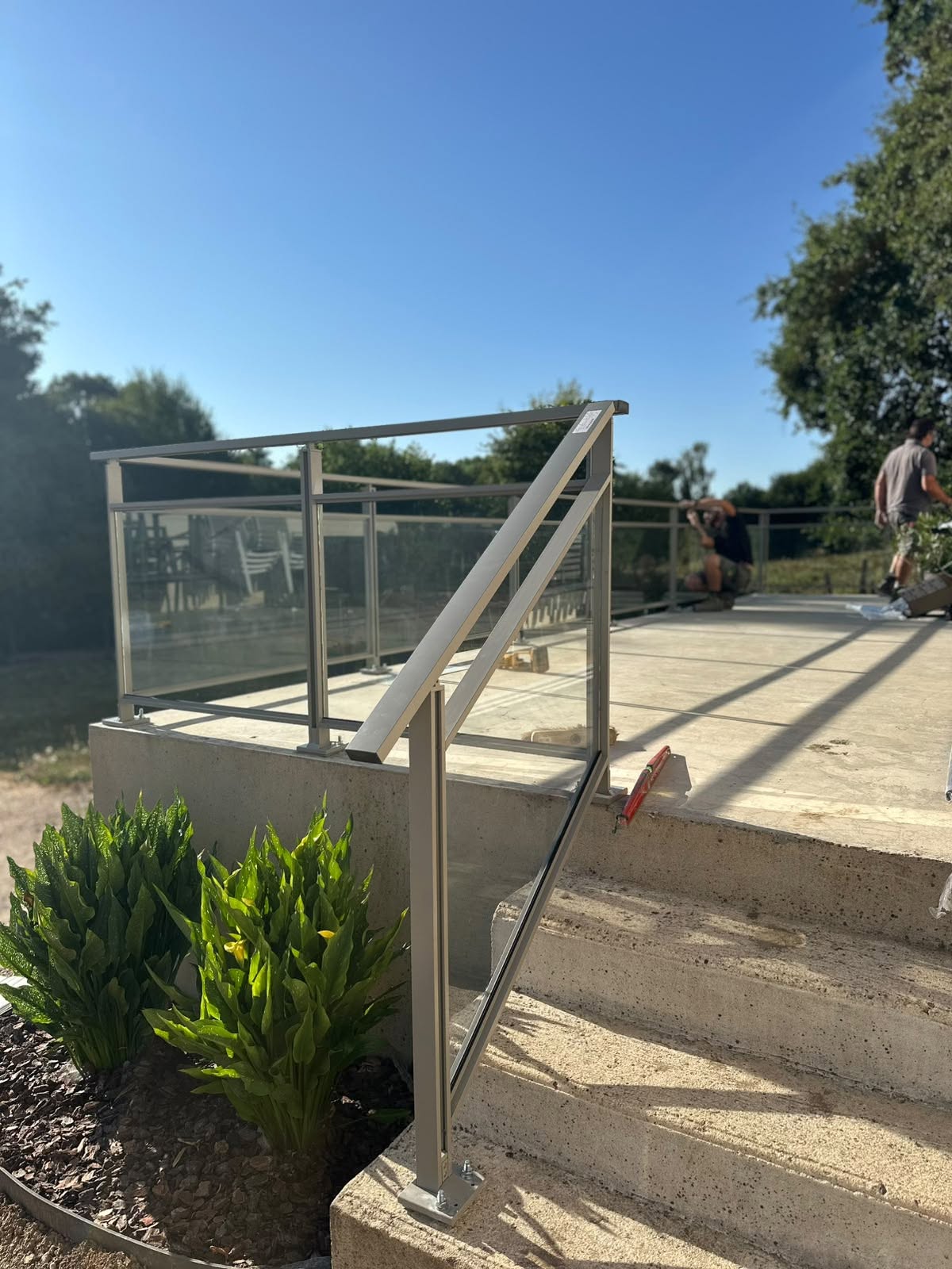 Sécuriser la terrasse et les marches