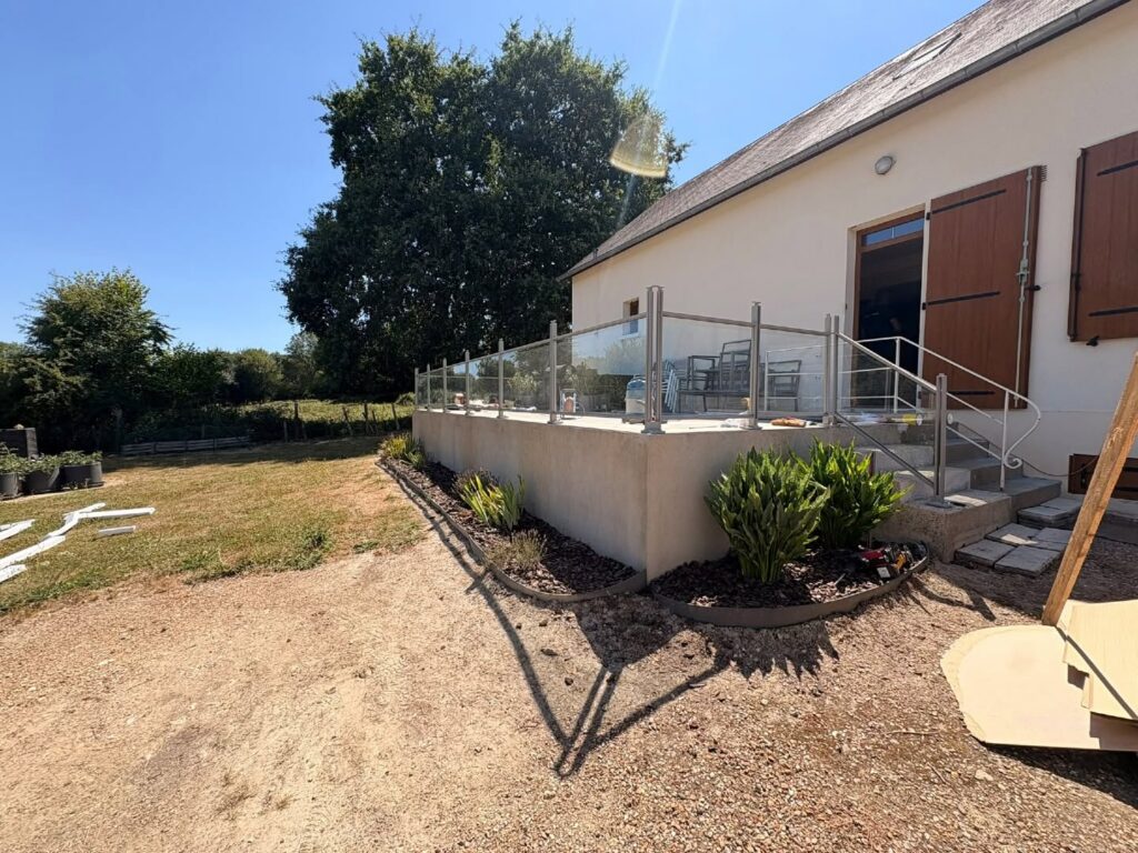 Sécuriser la terrasse et les marches